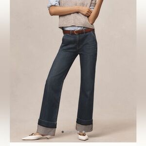 NWT The Francis Mid-Rise Cuffed JEANS By Pilcro